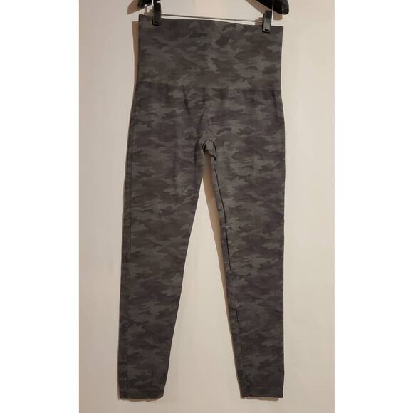 Spanx Camo Leggings Womens Plus Size 2X High Rise Seamless Tummy Control Ankle - Picture 1 of 7